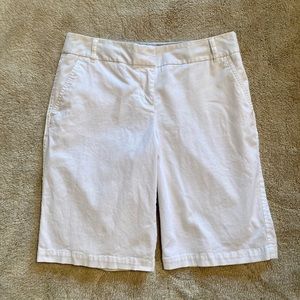 White Bermuda shorts